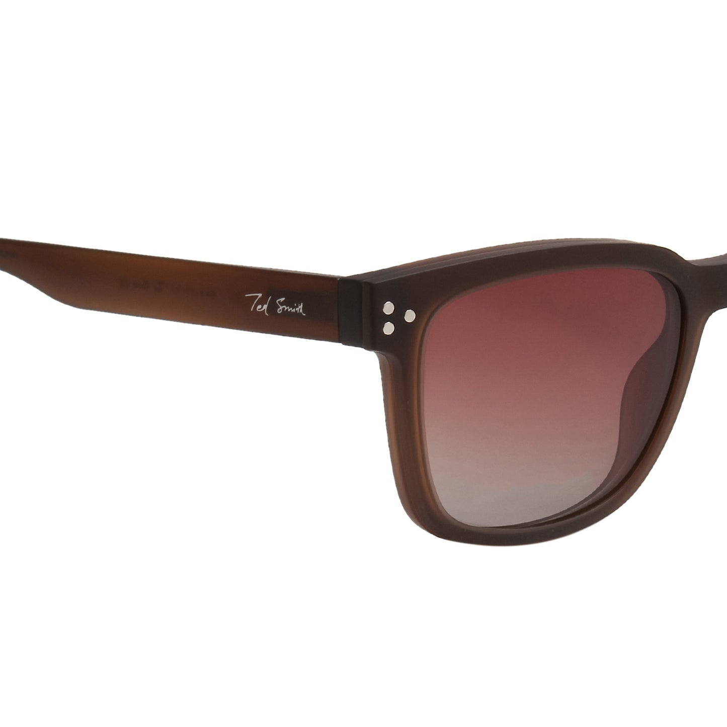 DOTTIE UNISEX SQUARE TR90 CLIPON SUNGLASSES WITH POLARIZED LENS BY TED SMITH (IN 3 COLORS)