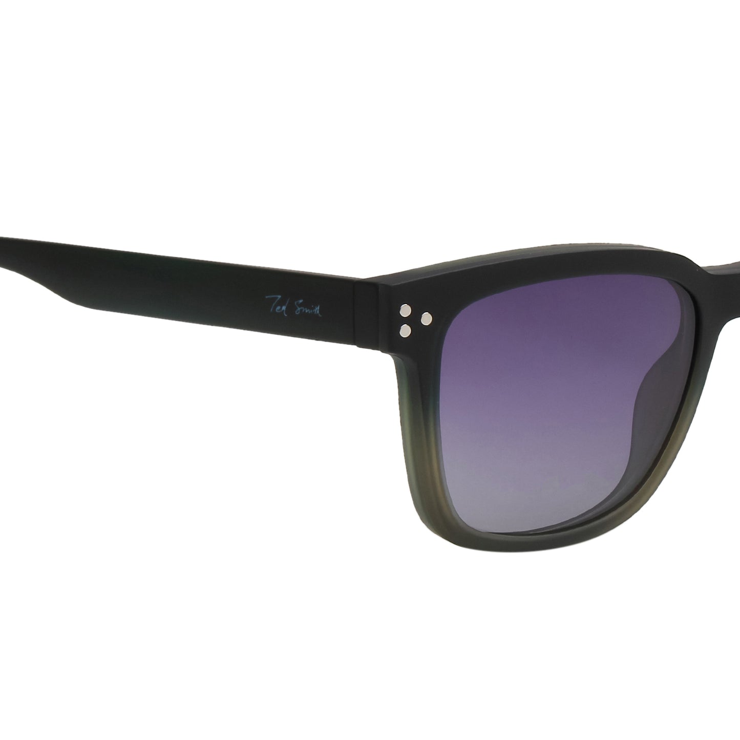 DOTTIE UNISEX SQUARE TR90 CLIPON SUNGLASSES WITH POLARIZED LENS BY TED SMITH (IN 3 COLORS)