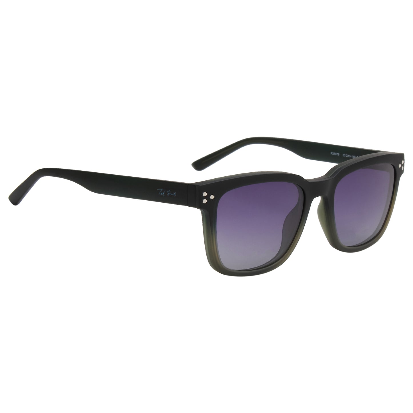 DOTTIE UNISEX SQUARE TR90 CLIPON SUNGLASSES WITH POLARIZED LENS BY TED SMITH (IN 3 COLORS)