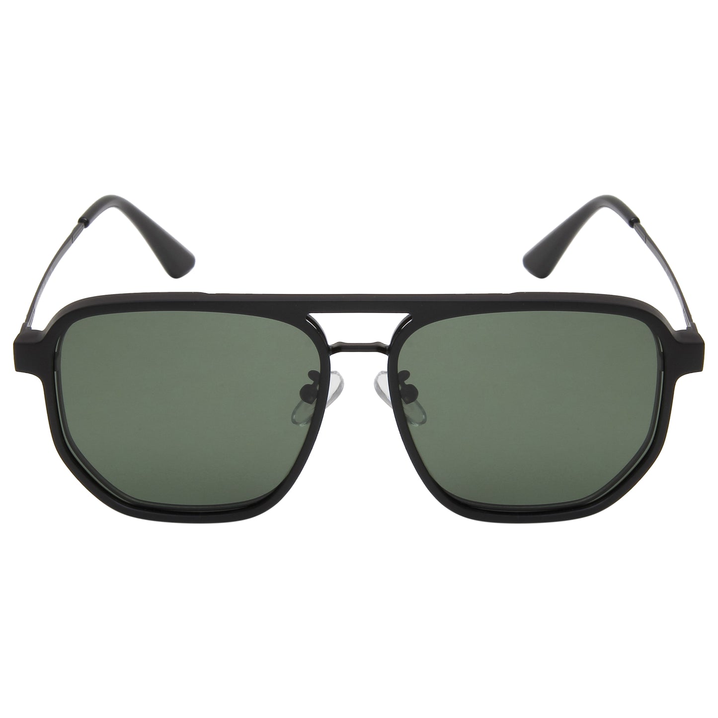 TWITCHY UNISEX AVIATOR METAL CLIPON SUNGLASSES WITH POLARIZED LENS BY TED SMITH (IN 3 COLORS)