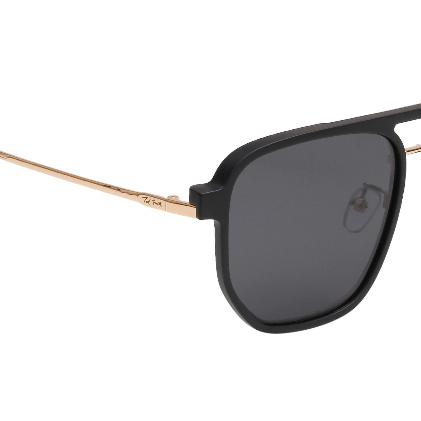TWITCHY UNISEX AVIATOR METAL CLIPON SUNGLASSES WITH POLARIZED LENS BY TED SMITH (IN 3 COLORS)