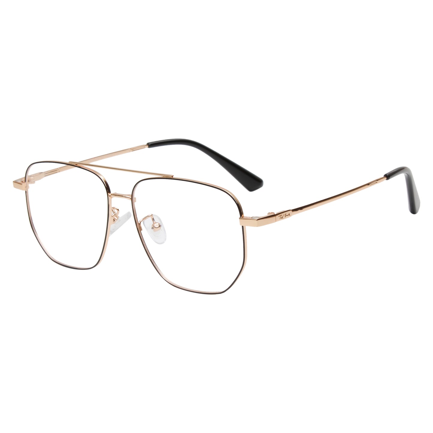 TWITCHY UNISEX AVIATOR METAL CLIPON SUNGLASSES WITH POLARIZED LENS BY TED SMITH (IN 3 COLORS)