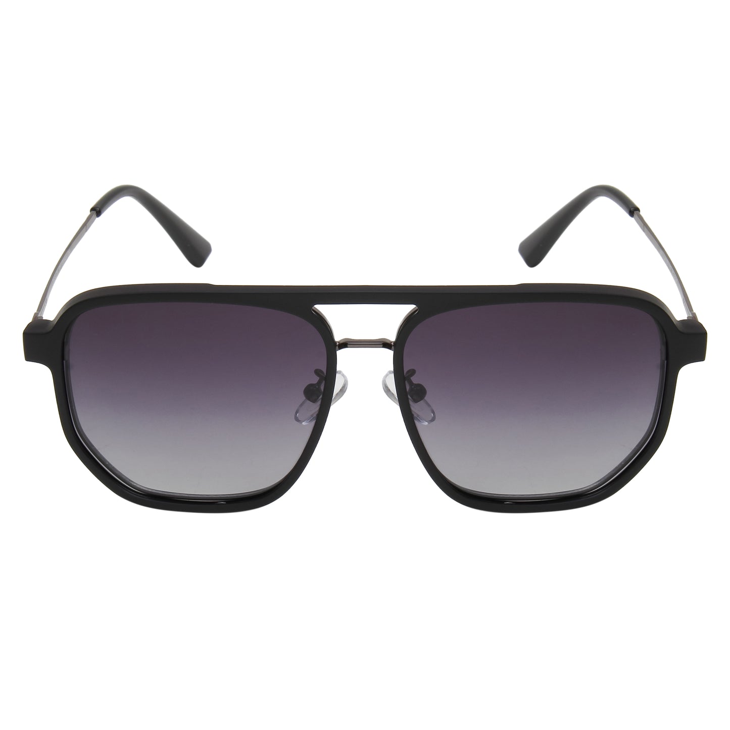 TWITCHY UNISEX AVIATOR METAL CLIPON SUNGLASSES WITH POLARIZED LENS BY TED SMITH (IN 3 COLORS)