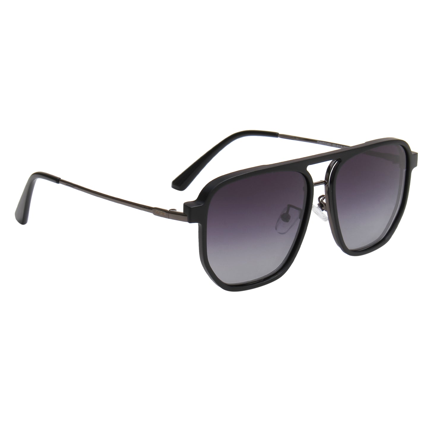TWITCHY UNISEX AVIATOR METAL CLIPON SUNGLASSES WITH POLARIZED LENS BY TED SMITH (IN 3 COLORS)