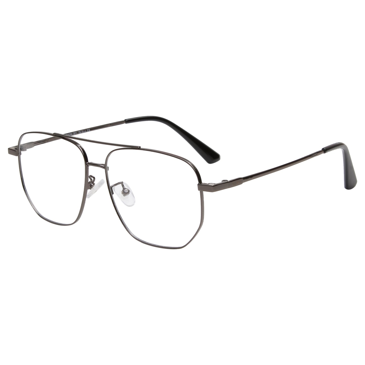 TWITCHY UNISEX AVIATOR METAL CLIPON SUNGLASSES WITH POLARIZED LENS BY TED SMITH (IN 3 COLORS)