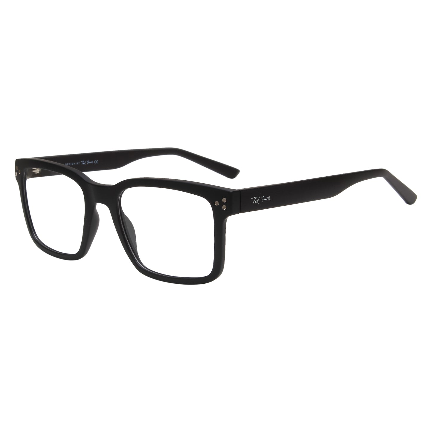 STEVENS UNISEX SQUARE TR90 CLIPON SUNGLASSES WITH POLARIZED LENS BY TED SMITH (IN 2 COLORS)