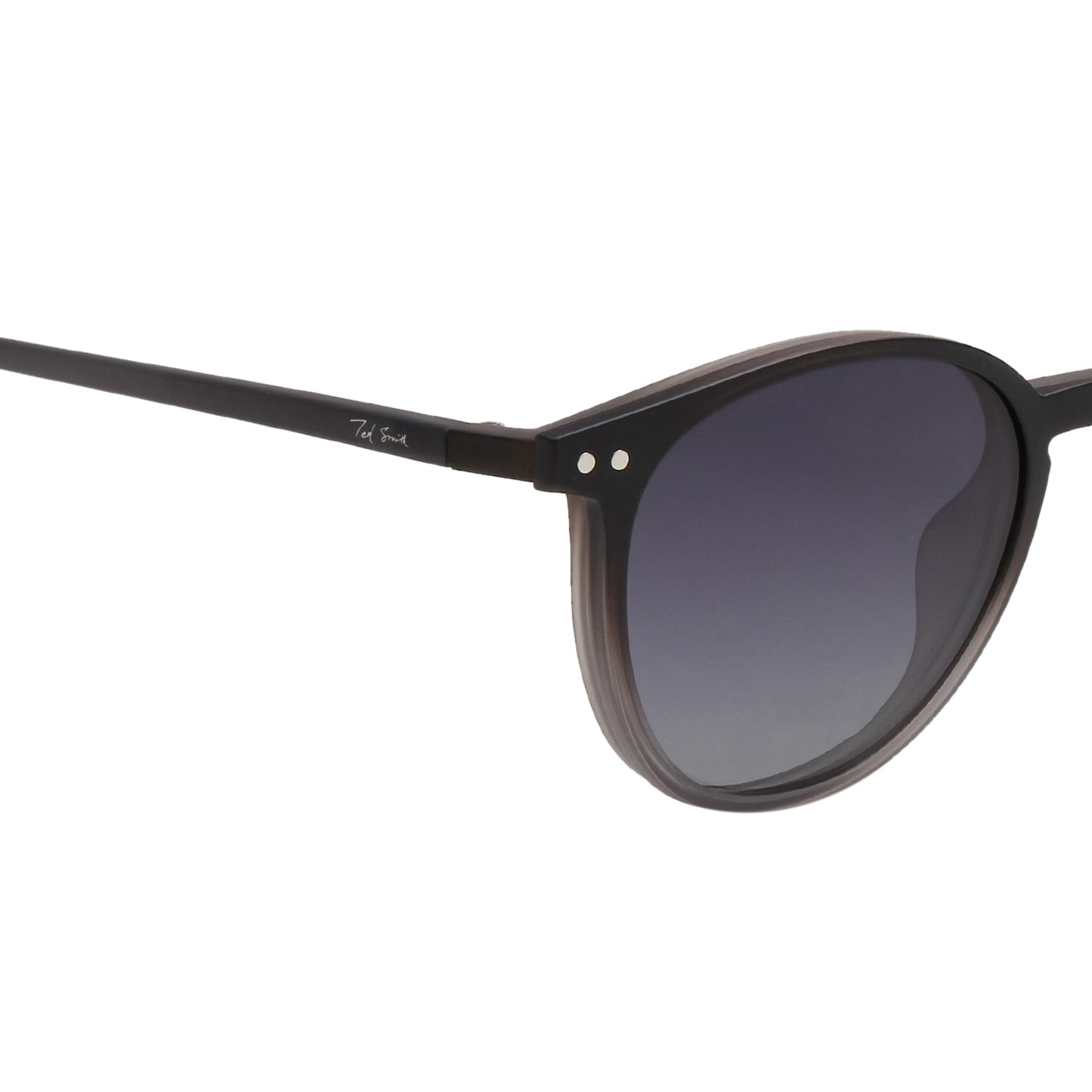 BRET UNISEX ROUND TR90 CLIPON SUNGLASSES WITH POLARIZED LENS BY TED SMITH (IN 4 COLORS)