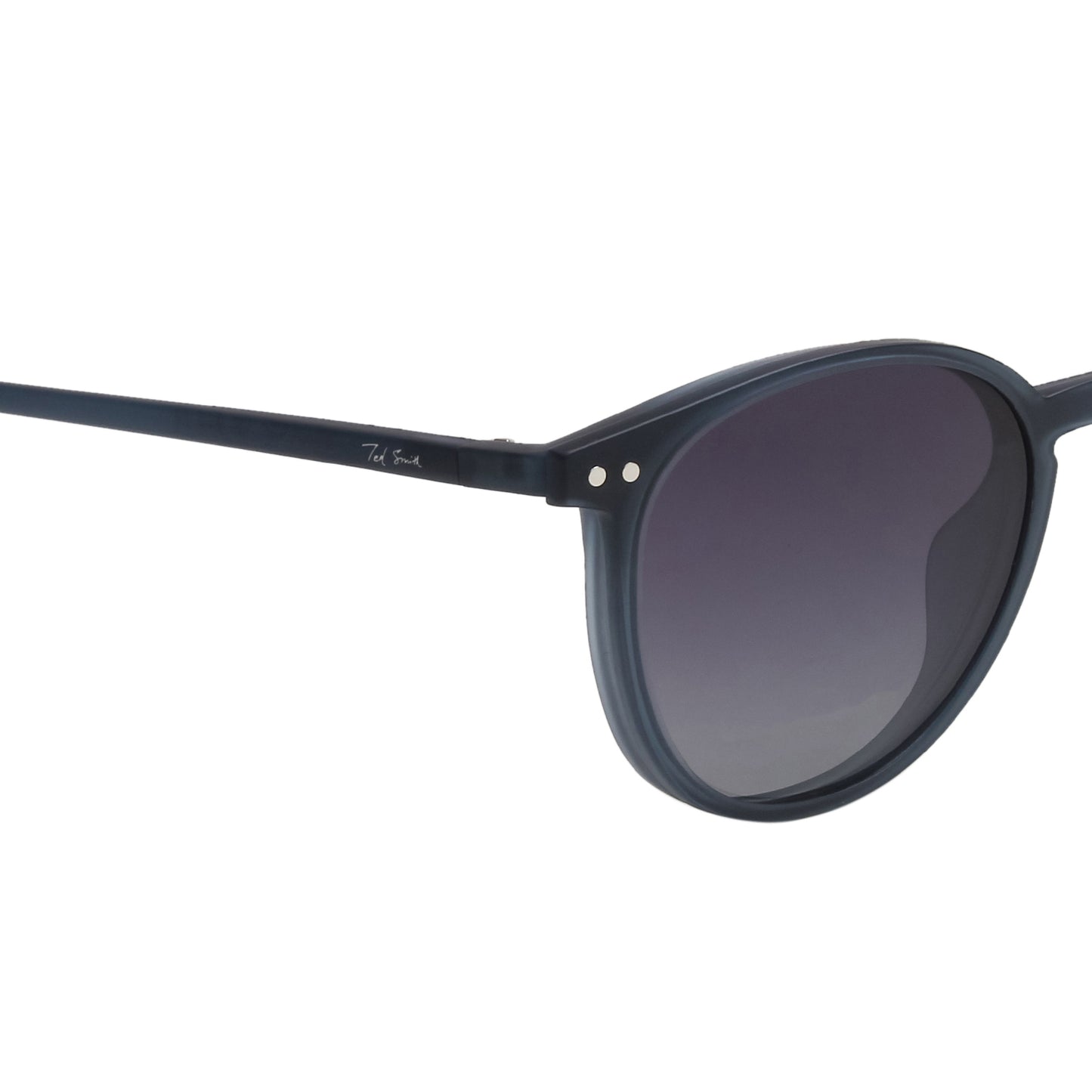 BRET UNISEX ROUND TR90 CLIPON SUNGLASSES WITH POLARIZED LENS BY TED SMITH (IN 4 COLORS)