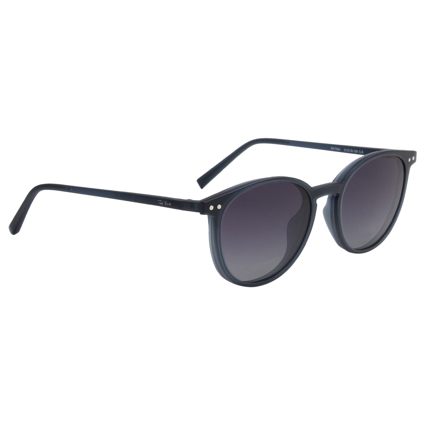 BRET UNISEX ROUND TR90 CLIPON SUNGLASSES WITH POLARIZED LENS BY TED SMITH (IN 4 COLORS)
