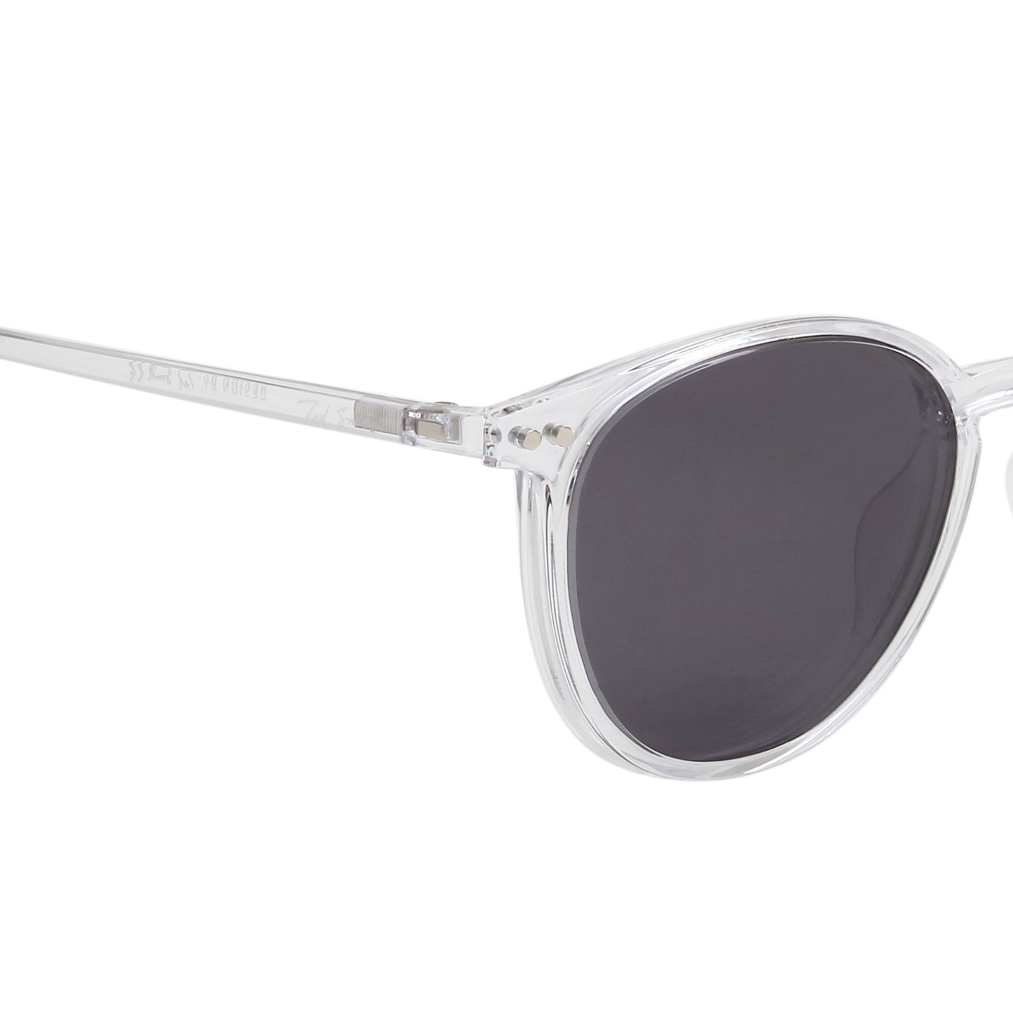 BRET UNISEX ROUND TR90 CLIPON SUNGLASSES WITH POLARIZED LENS BY TED SMITH (IN 4 COLORS)