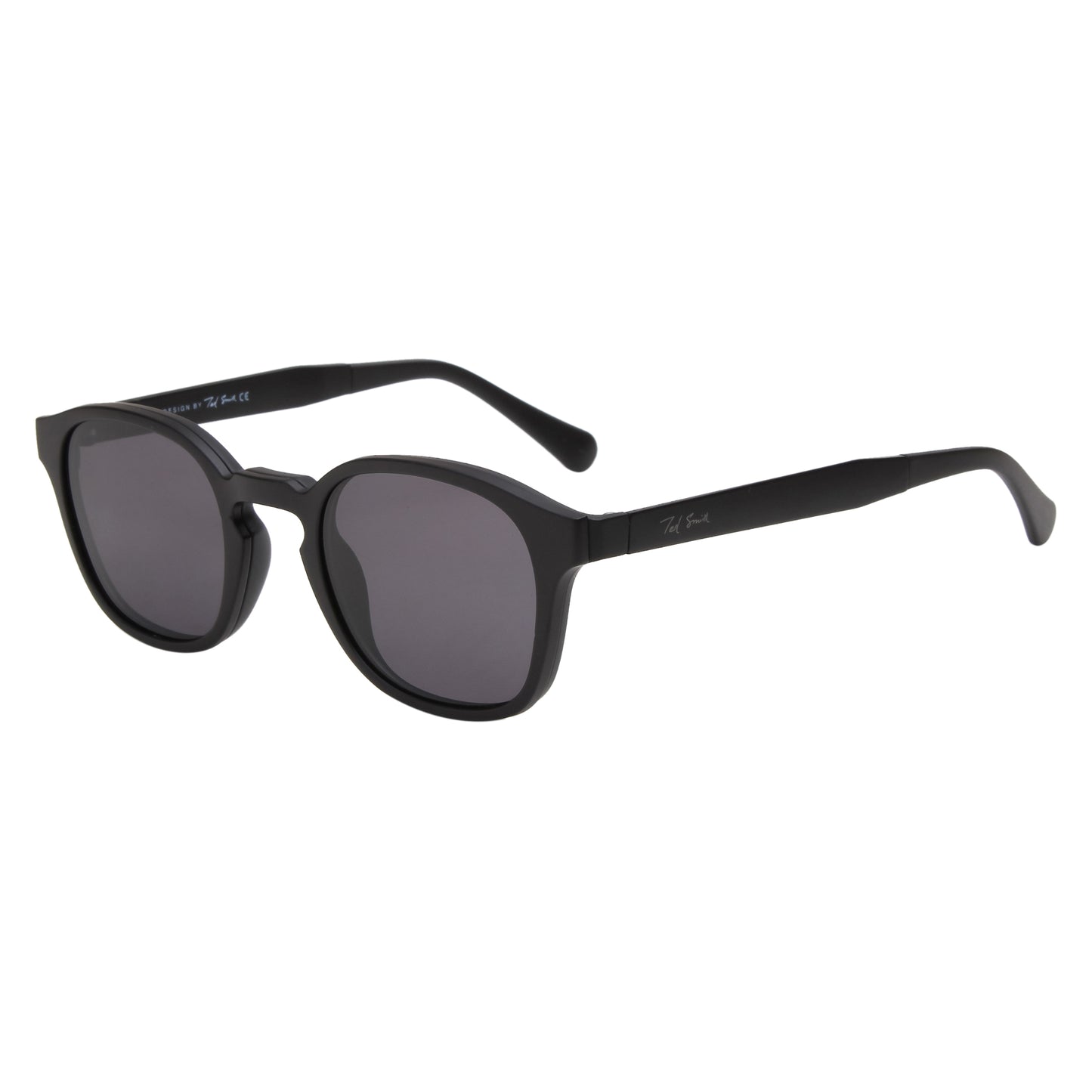 FALCO UNISEX SQUARE TR90 CLIPON SUNGLASSES WITH POLARIZED LENS BY TED SMITH (IN 4 COLORS)
