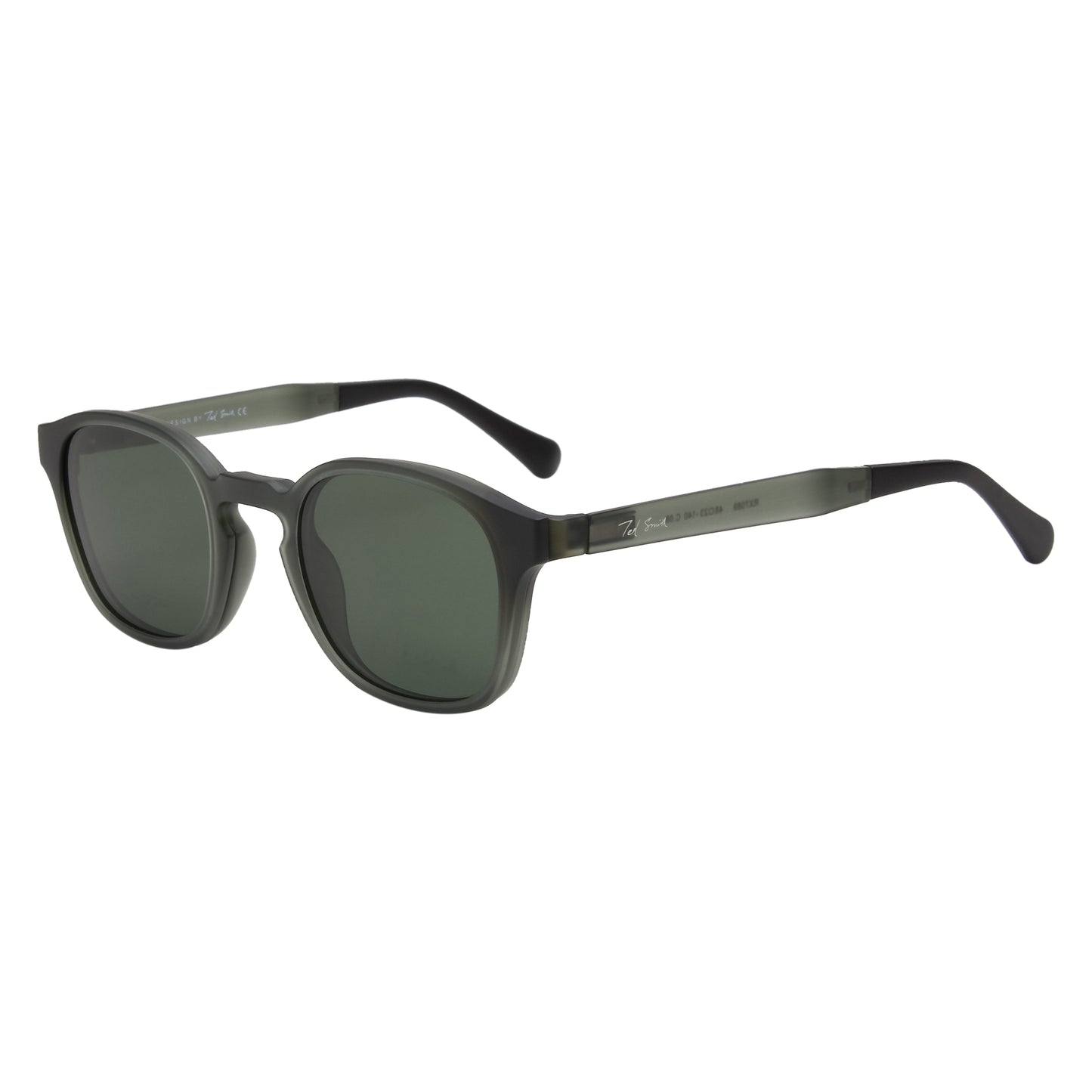 FALCO UNISEX SQUARE TR90 CLIPON SUNGLASSES WITH POLARIZED LENS BY TED SMITH (IN 4 COLORS)