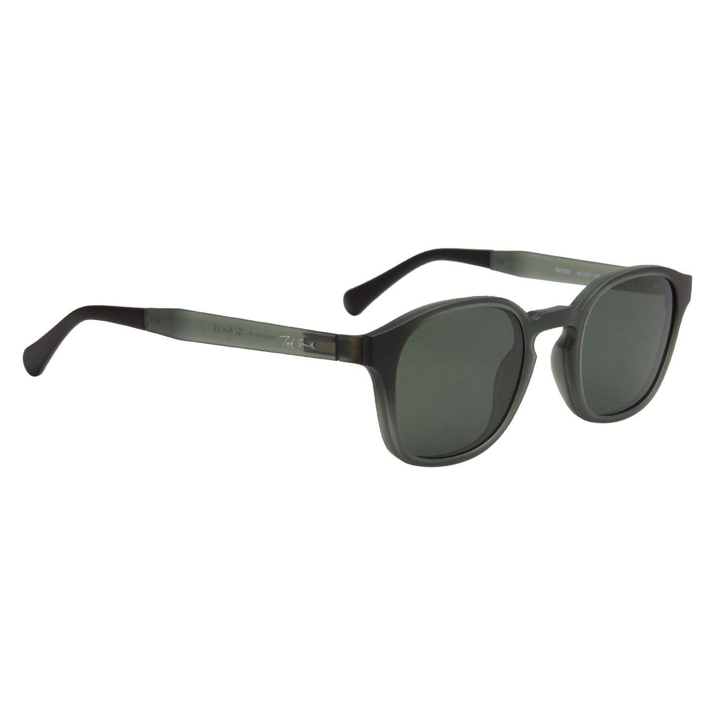 FALCO UNISEX SQUARE TR90 CLIPON SUNGLASSES WITH POLARIZED LENS BY TED SMITH (IN 4 COLORS)