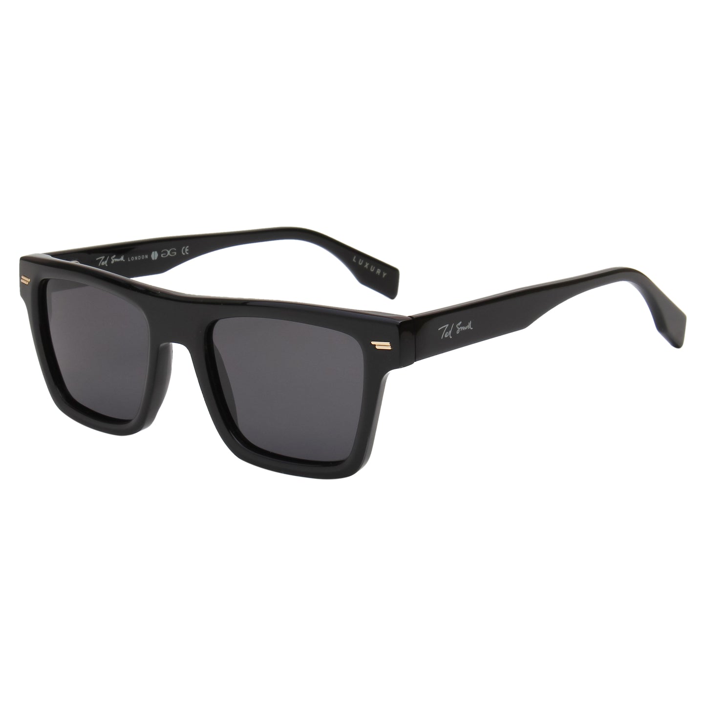SUN-BOYD UNISEX SQUARE ACETATE SUNGLASSES WITH POLARIZED LENS BY TED SMITH (IN 6 COLORS)