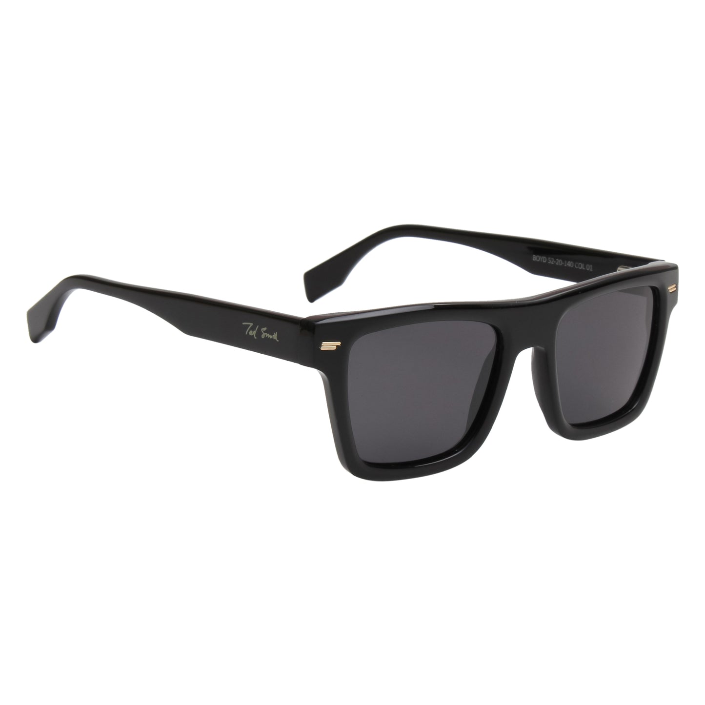 SUN-BOYD UNISEX SQUARE ACETATE SUNGLASSES WITH POLARIZED LENS BY TED SMITH (IN 6 COLORS)
