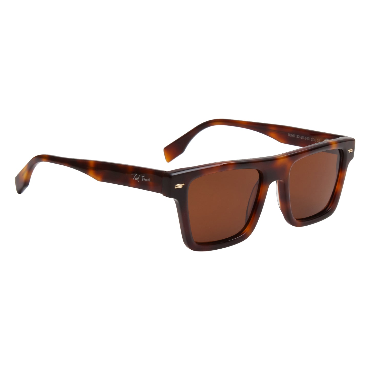 SUN-BOYD UNISEX SQUARE ACETATE SUNGLASSES WITH POLARIZED LENS BY TED SMITH (IN 6 COLORS)