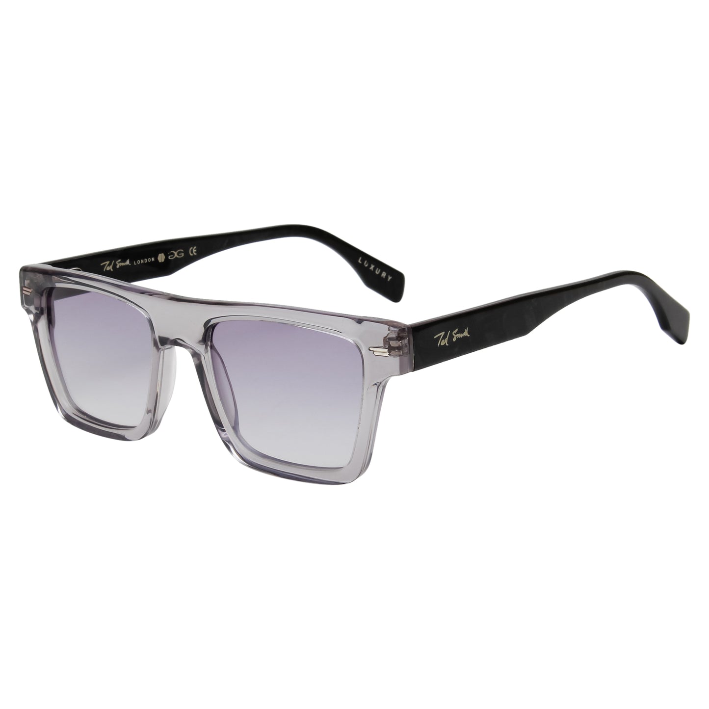 SUN-BOYD UNISEX SQUARE ACETATE SUNGLASSES WITH POLARIZED LENS BY TED SMITH (IN 6 COLORS)