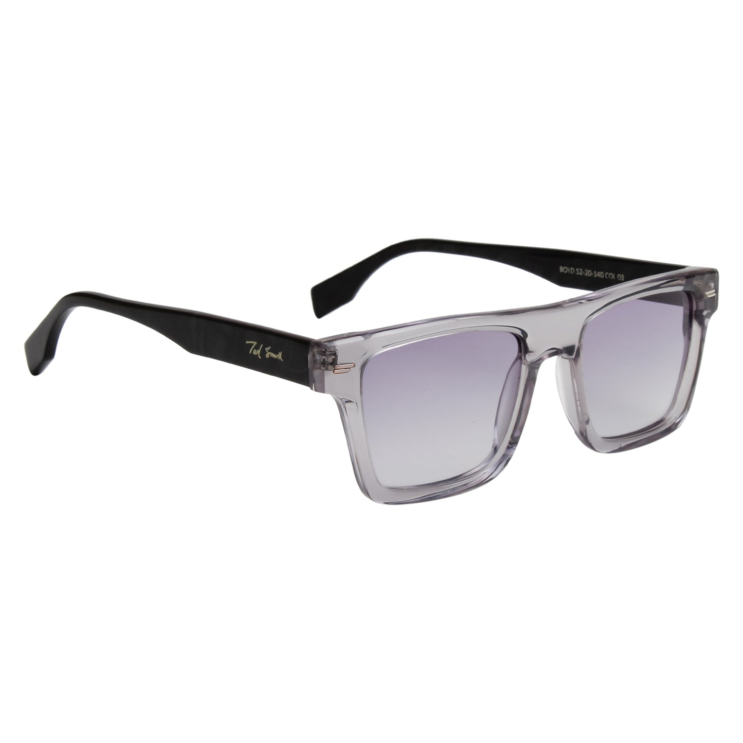 SUN-BOYD UNISEX SQUARE ACETATE SUNGLASSES WITH POLARIZED LENS BY TED SMITH (IN 6 COLORS)