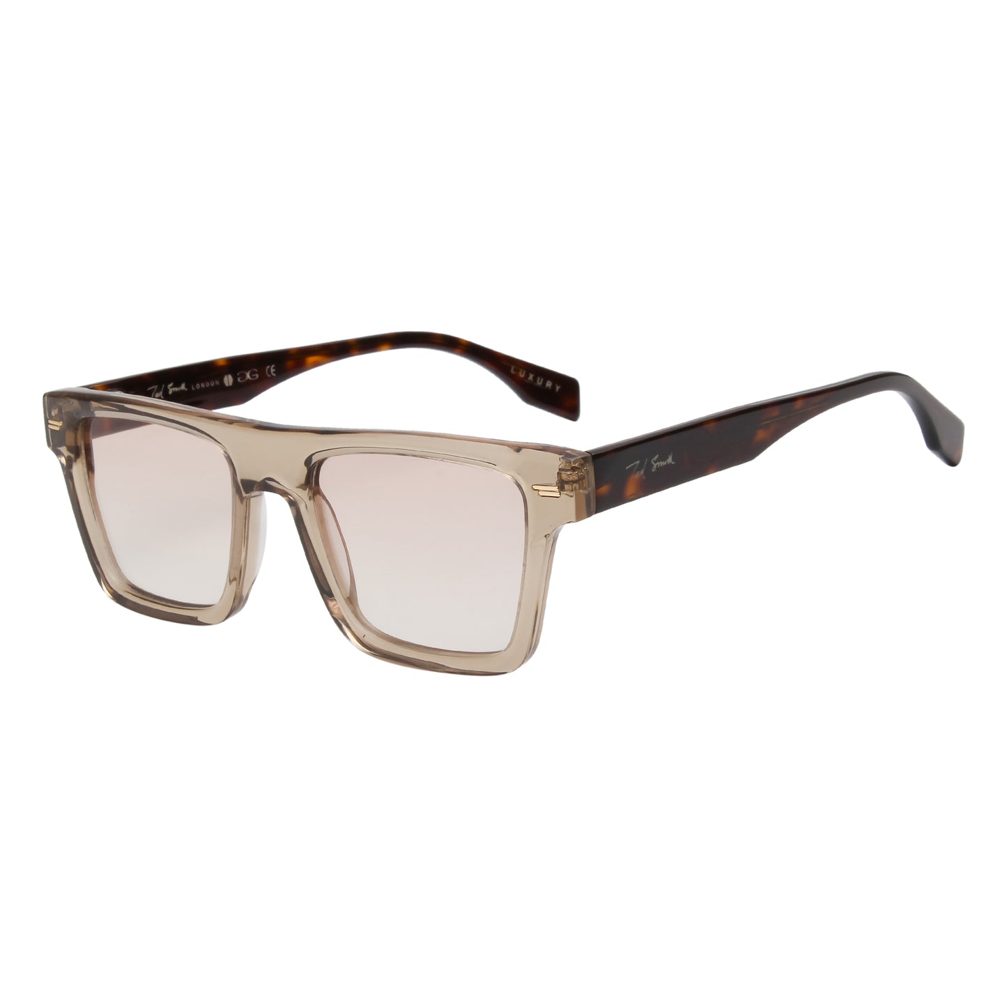 SUN-BOYD UNISEX SQUARE ACETATE SUNGLASSES WITH POLARIZED LENS BY TED SMITH (IN 6 COLORS)