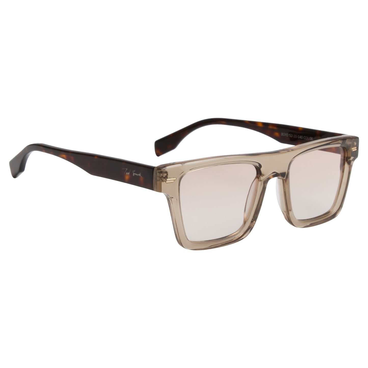 SUN-BOYD UNISEX SQUARE ACETATE SUNGLASSES WITH POLARIZED LENS BY TED SMITH (IN 6 COLORS)