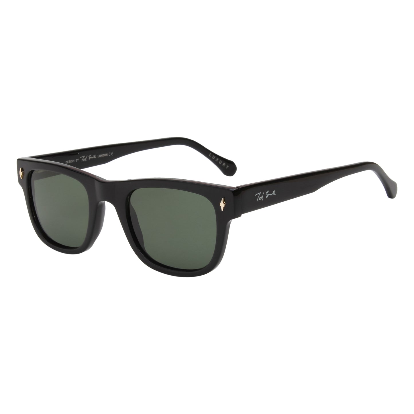 SUN-LORENZO UNISEX WAYFARER ACETATE SUNGLASSES WITH POLARIZED LENS BY TED SMITH (IN 4 COLORS)