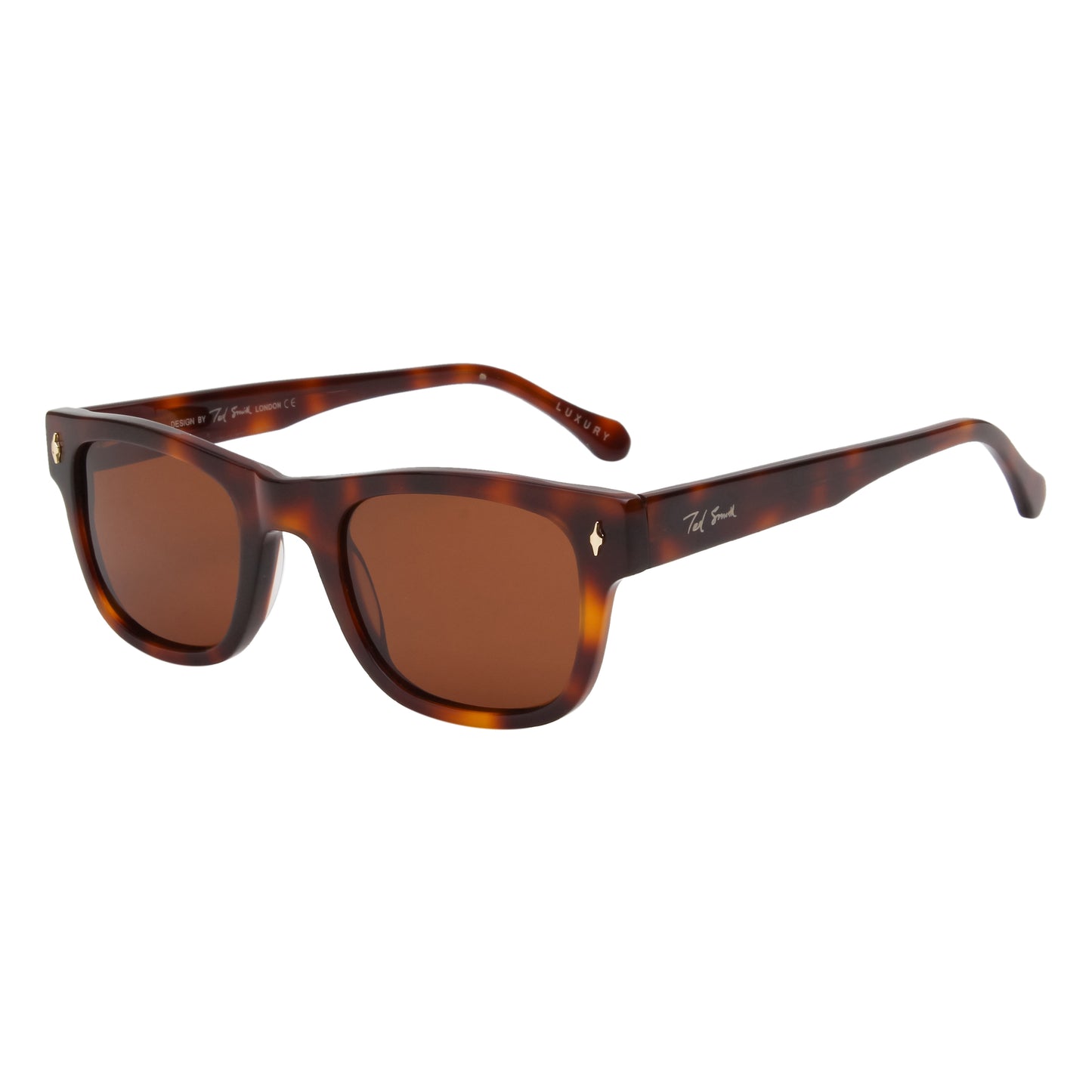 SUN-LORENZO UNISEX WAYFARER ACETATE SUNGLASSES WITH POLARIZED LENS BY TED SMITH (IN 4 COLORS)