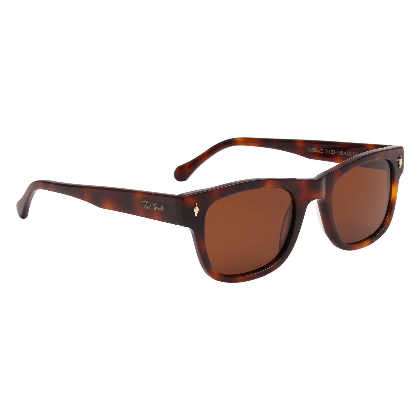 SUN-LORENZO UNISEX WAYFARER ACETATE SUNGLASSES WITH POLARIZED LENS BY TED SMITH (IN 4 COLORS)