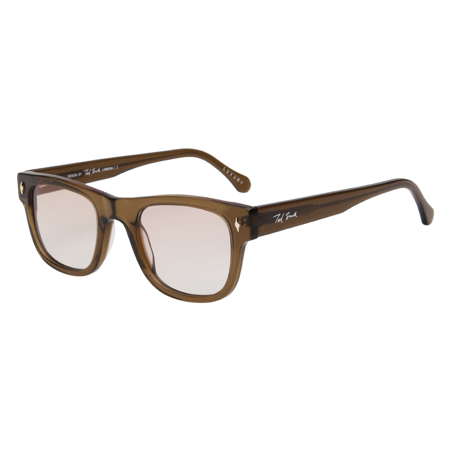 SUN-LORENZO UNISEX WAYFARER ACETATE SUNGLASSES WITH POLARIZED LENS BY TED SMITH (IN 4 COLORS)