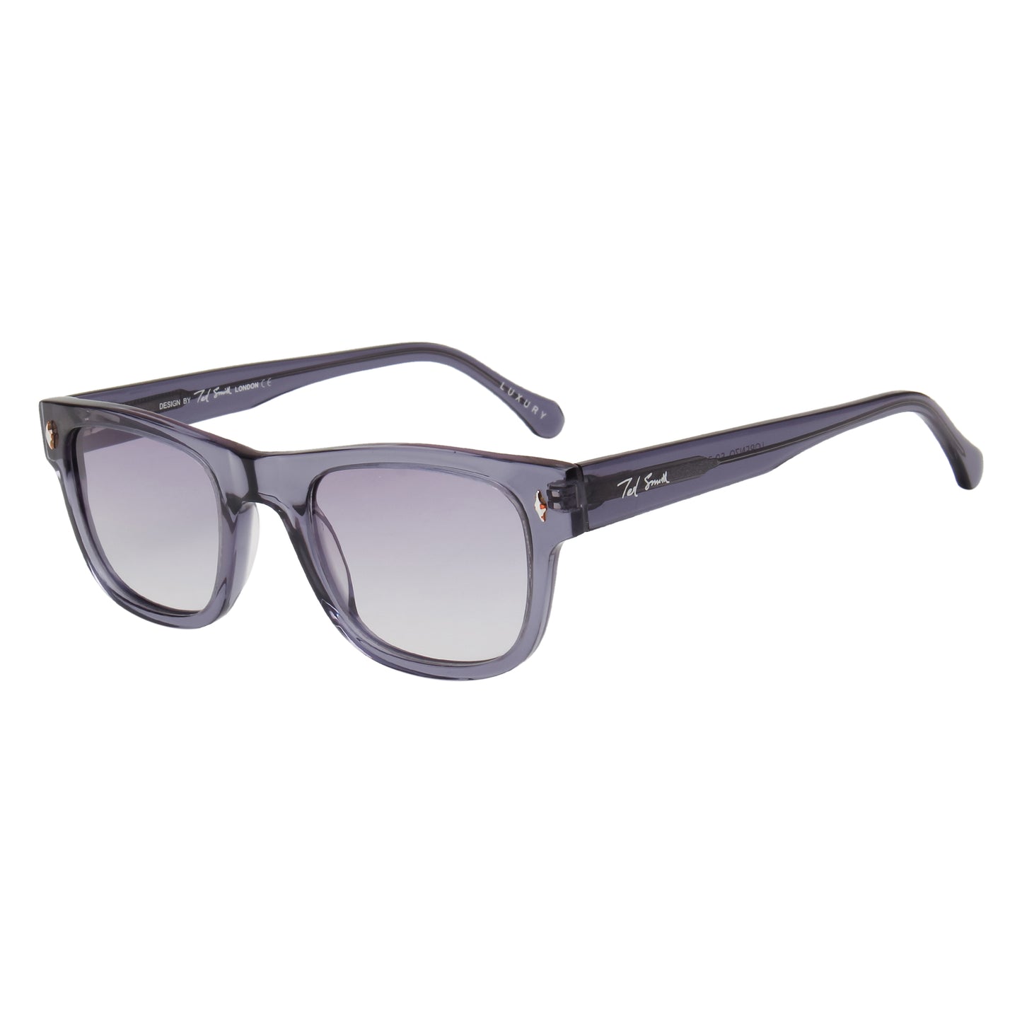 SUN-LORENZO UNISEX WAYFARER ACETATE SUNGLASSES WITH POLARIZED LENS BY TED SMITH (IN 4 COLORS)