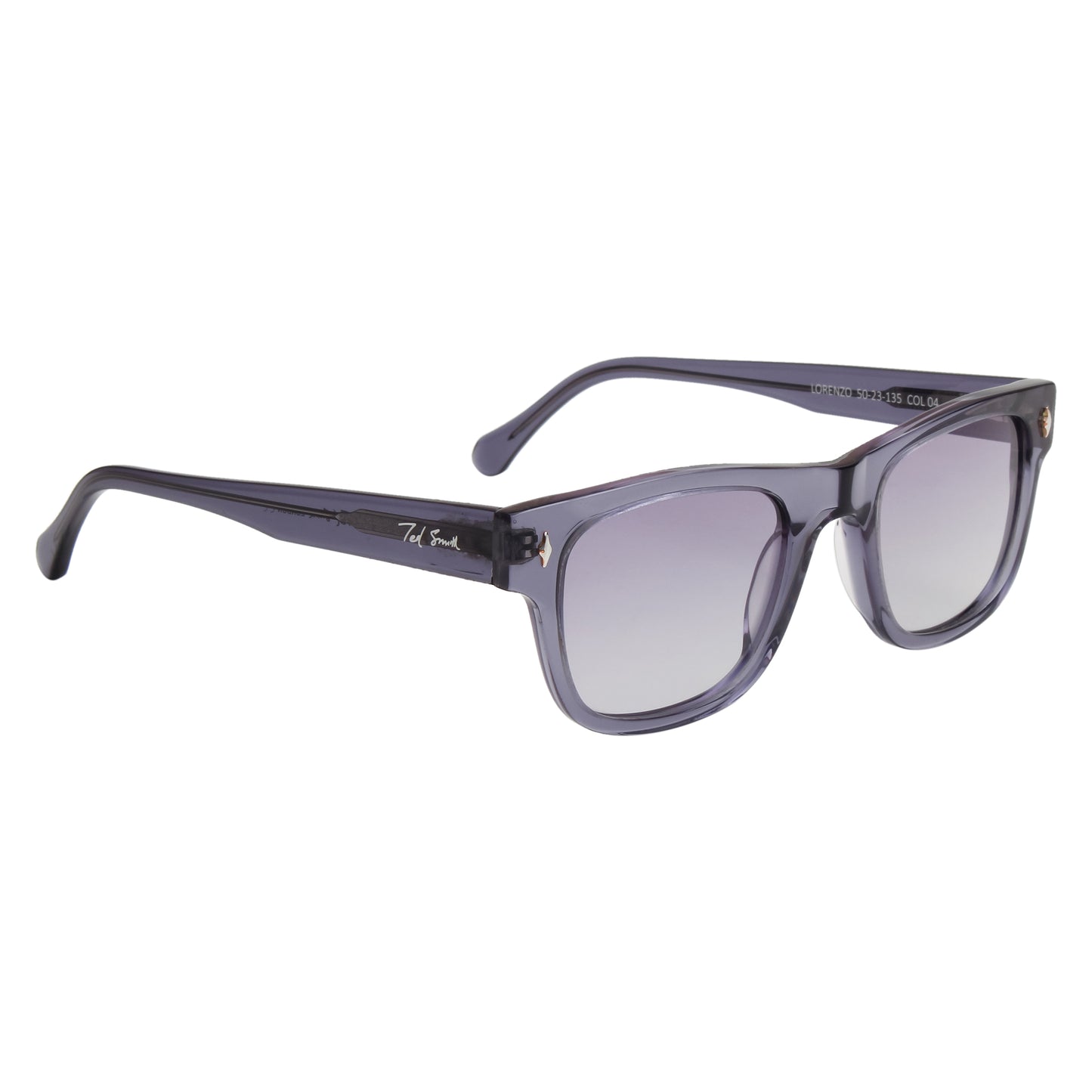 SUN-LORENZO UNISEX WAYFARER ACETATE SUNGLASSES WITH POLARIZED LENS BY TED SMITH (IN 4 COLORS)