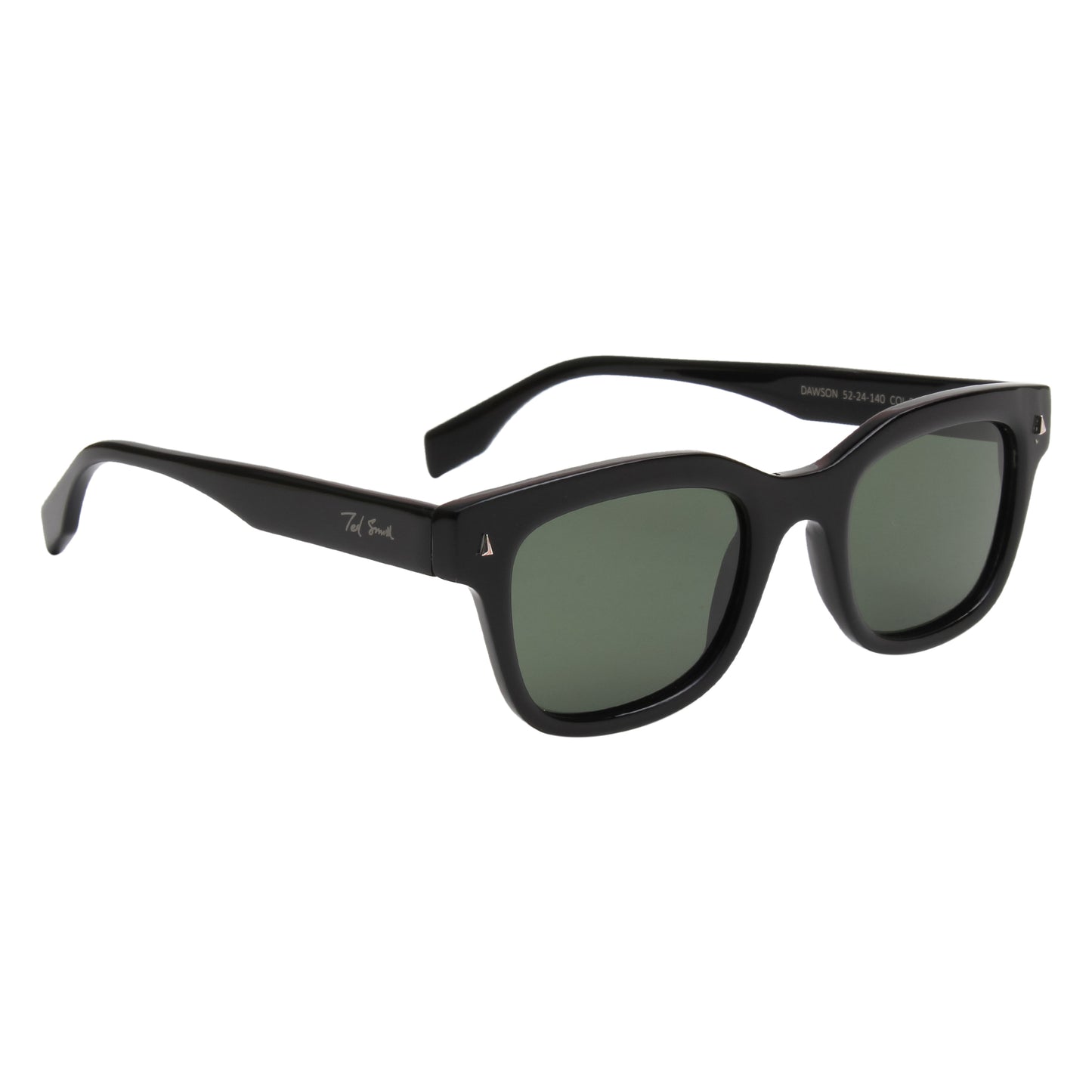 SUN-DAWSON UNISEX WAYFARER ACETATE SUNGLASSES WITH POLARIZED LENS BY TED SMITH (IN 3 COLORS)