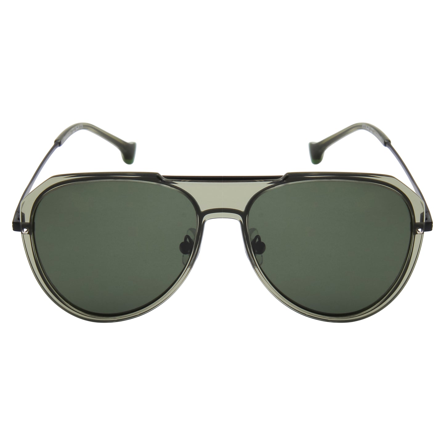 DITTA UNISEX AVIATOR METAL WITH TR90 SUNGLASSES WITH POLARIZED LENS BY TED SMITH (IN 8 COLORS)