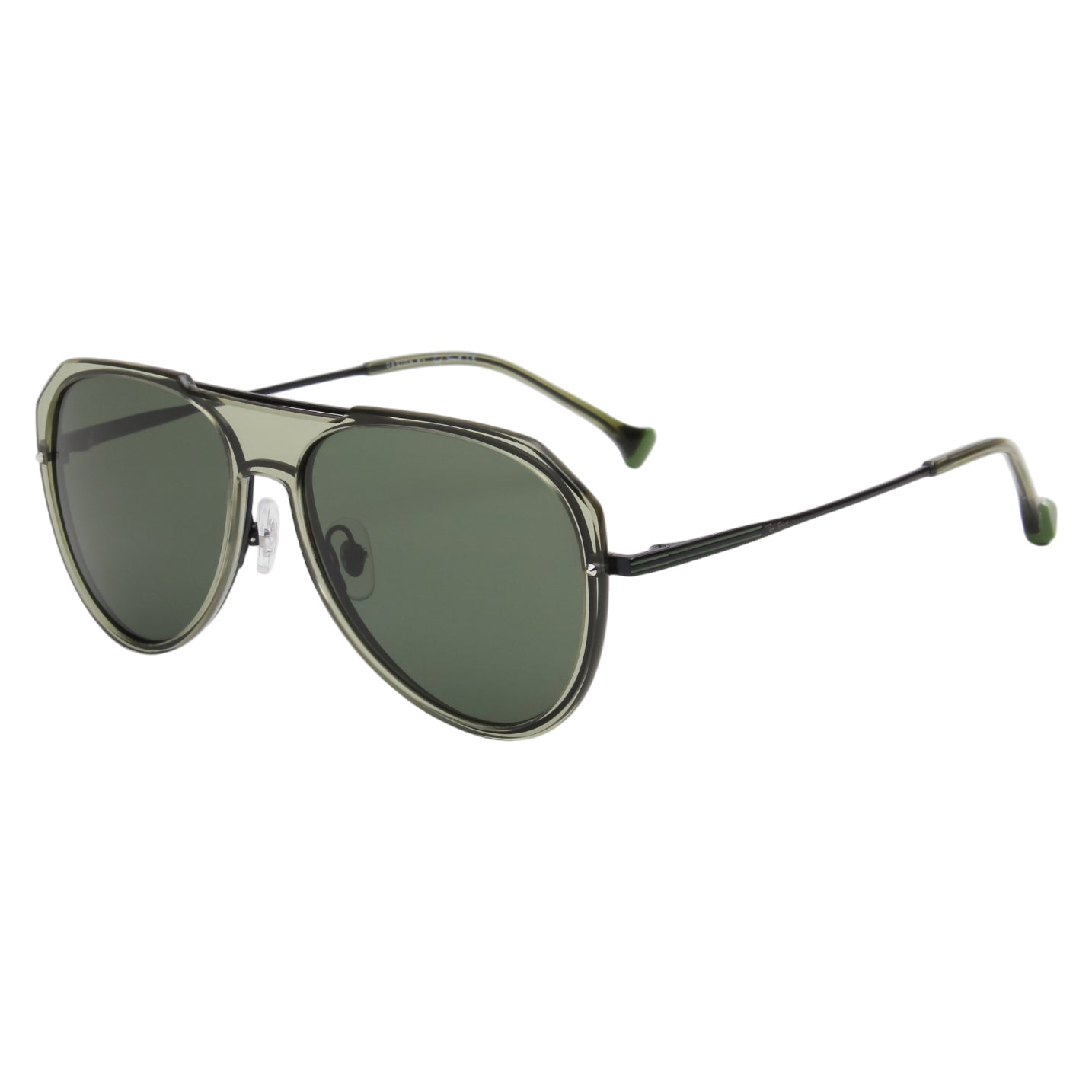 DITTA UNISEX AVIATOR METAL WITH TR90 SUNGLASSES WITH POLARIZED LENS BY TED SMITH (IN 8 COLORS)