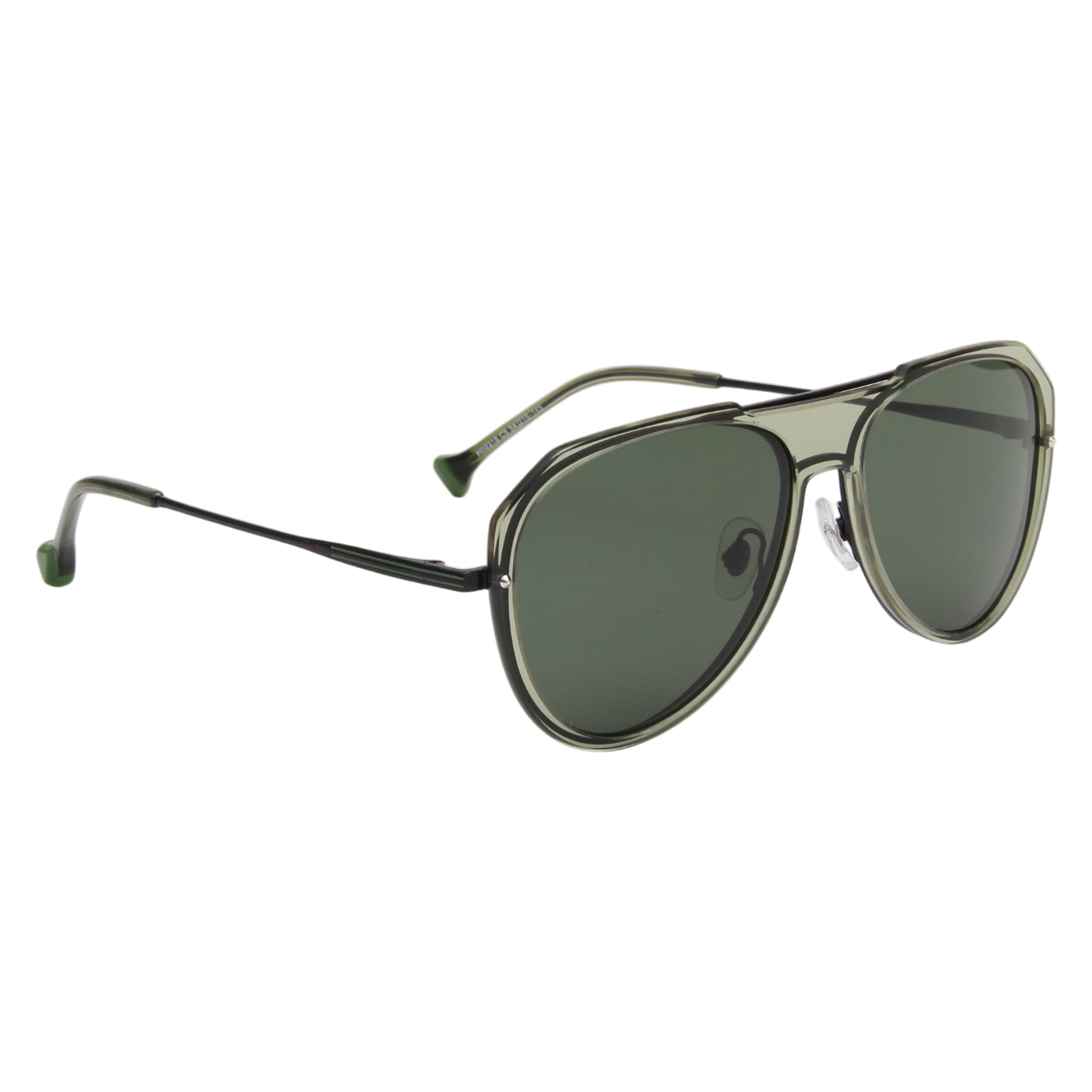 DITTA UNISEX AVIATOR METAL WITH TR90 SUNGLASSES WITH POLARIZED LENS BY TED SMITH (IN 8 COLORS)