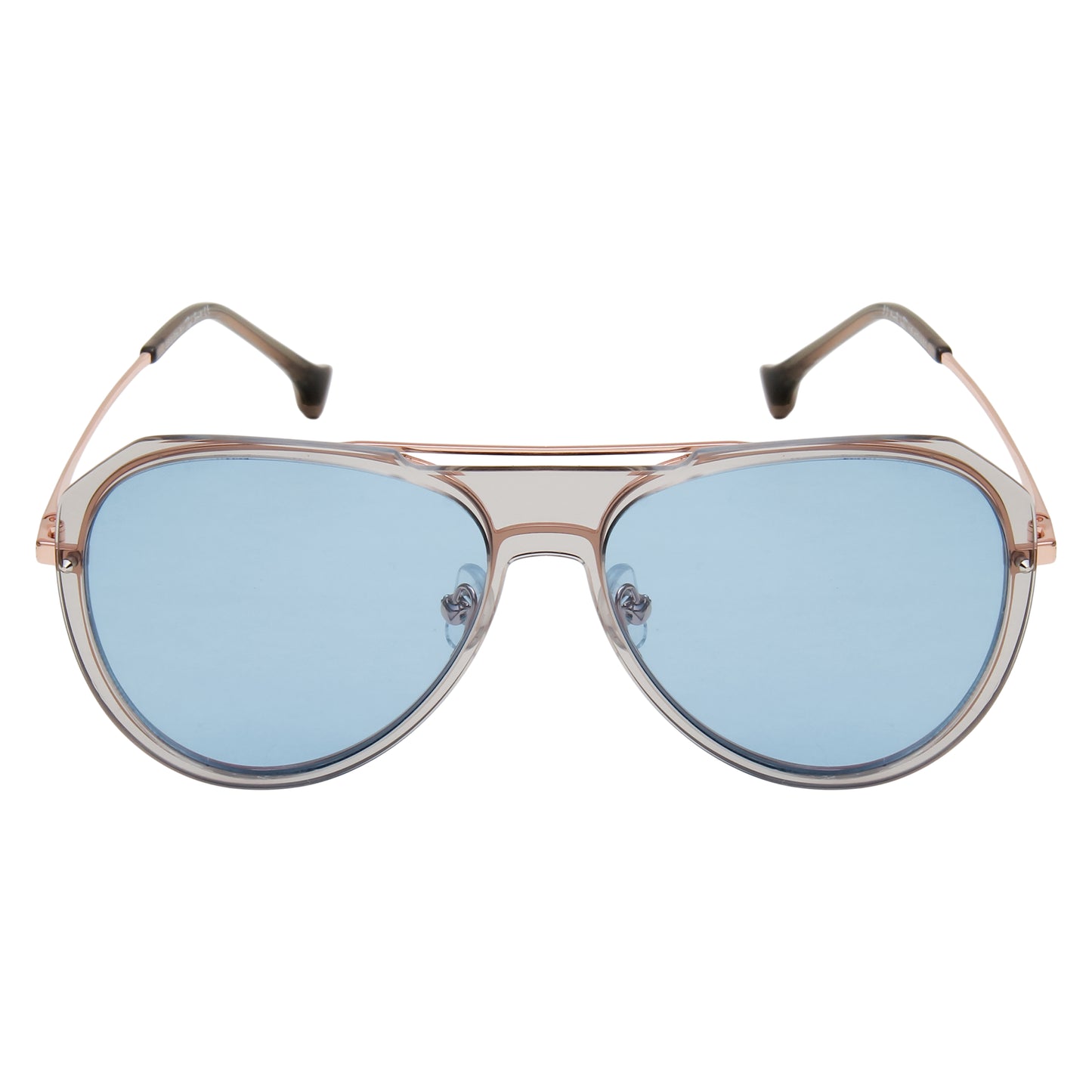 DITTA UNISEX AVIATOR METAL WITH TR90 SUNGLASSES WITH POLARIZED LENS BY TED SMITH (IN 8 COLORS)