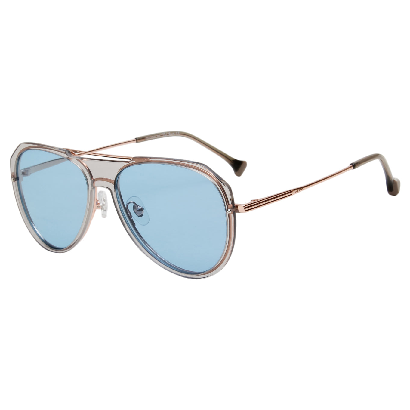 DITTA UNISEX AVIATOR METAL WITH TR90 SUNGLASSES WITH POLARIZED LENS BY TED SMITH (IN 8 COLORS)