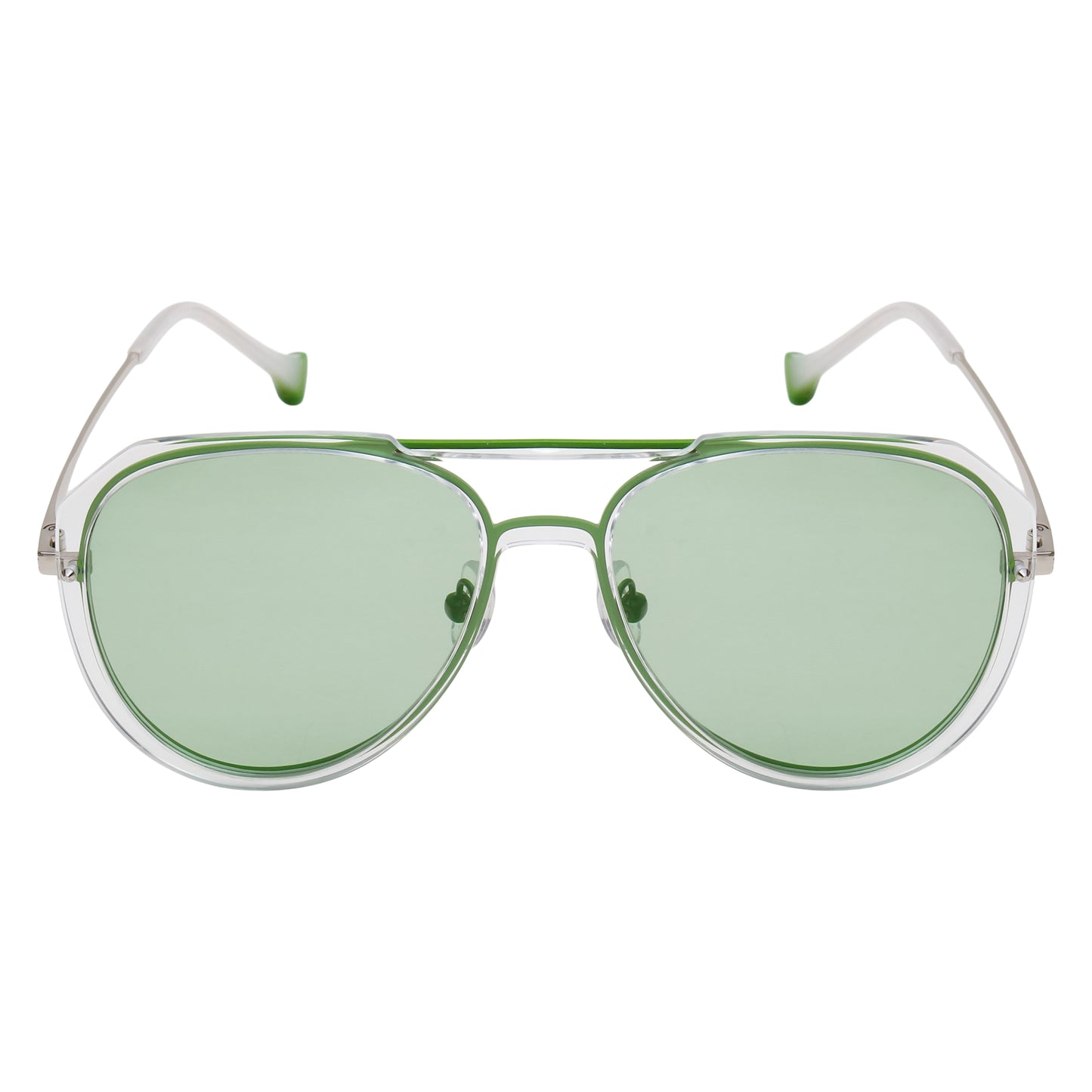 DITTA UNISEX AVIATOR METAL WITH TR90 SUNGLASSES WITH POLARIZED LENS BY TED SMITH (IN 8 COLORS)