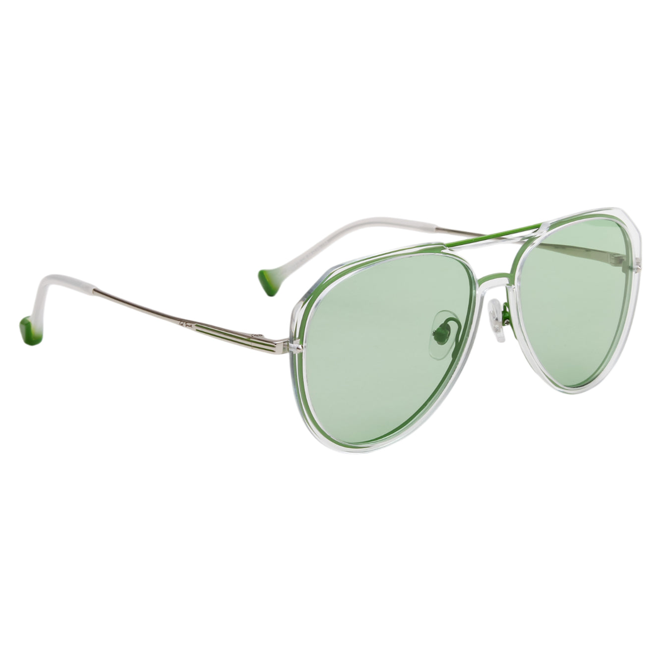 DITTA UNISEX AVIATOR METAL WITH TR90 SUNGLASSES WITH POLARIZED LENS BY TED SMITH (IN 8 COLORS)