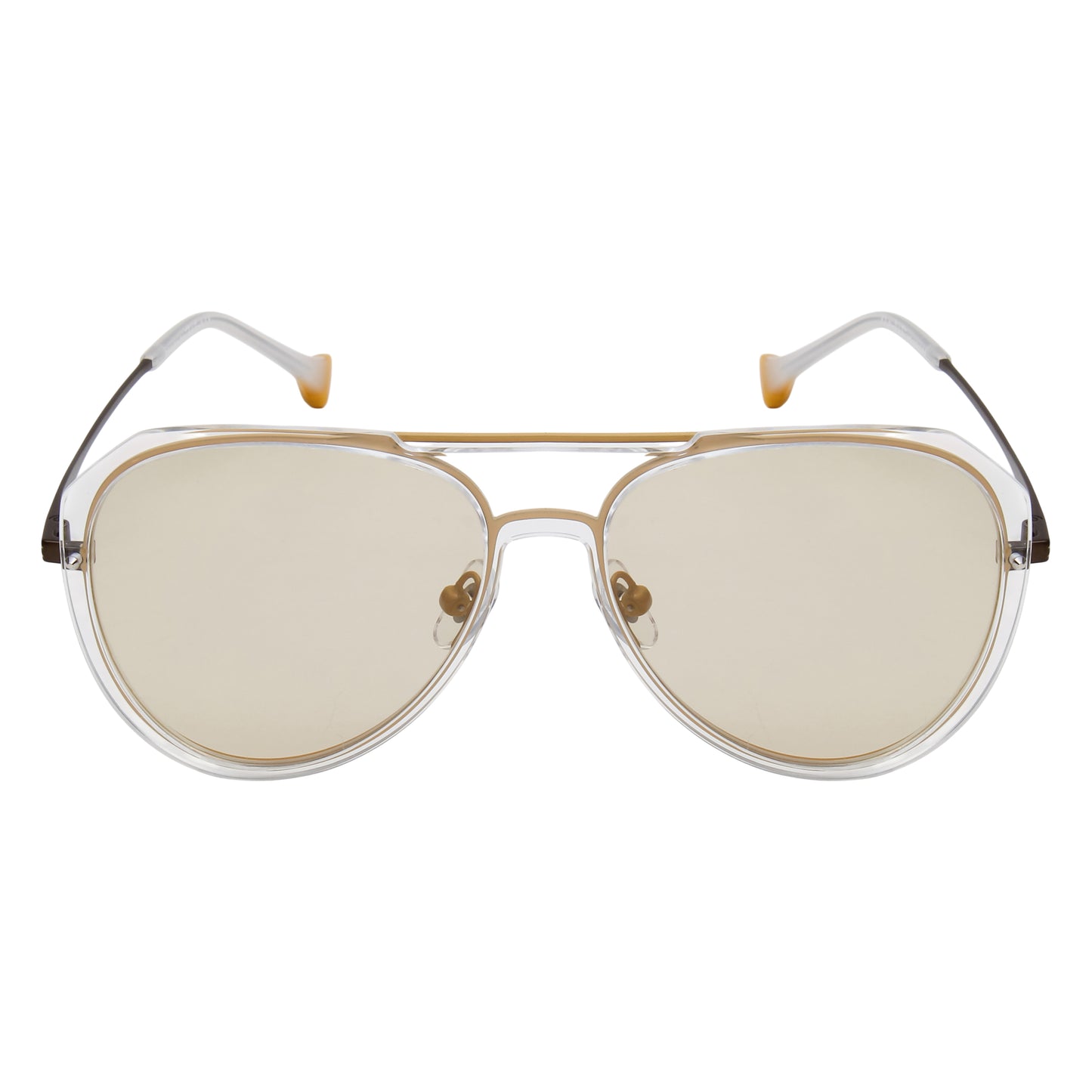 DITTA UNISEX AVIATOR METAL WITH TR90 SUNGLASSES WITH POLARIZED LENS BY TED SMITH (IN 8 COLORS)