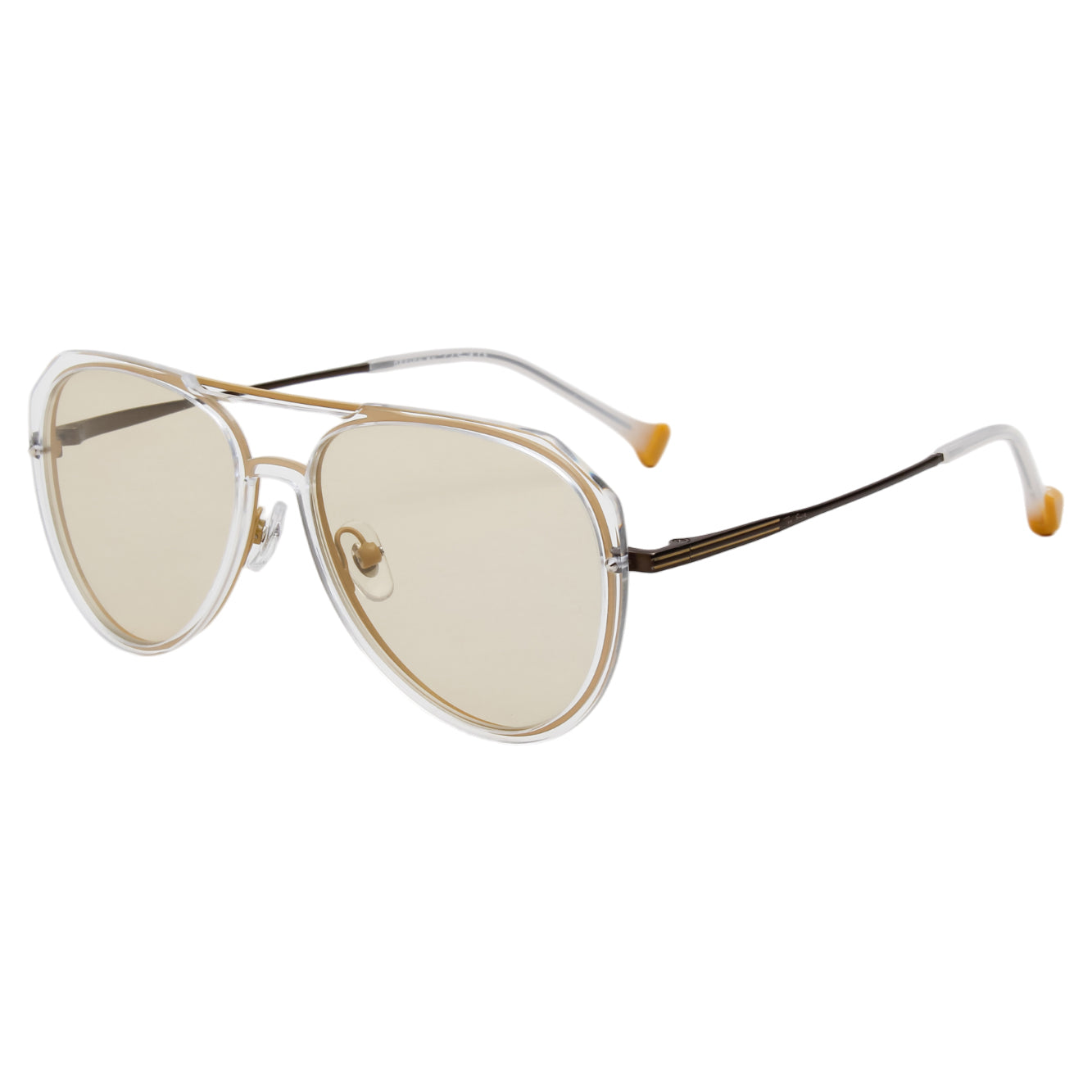 DITTA UNISEX AVIATOR METAL WITH TR90 SUNGLASSES WITH POLARIZED LENS BY TED SMITH (IN 8 COLORS)
