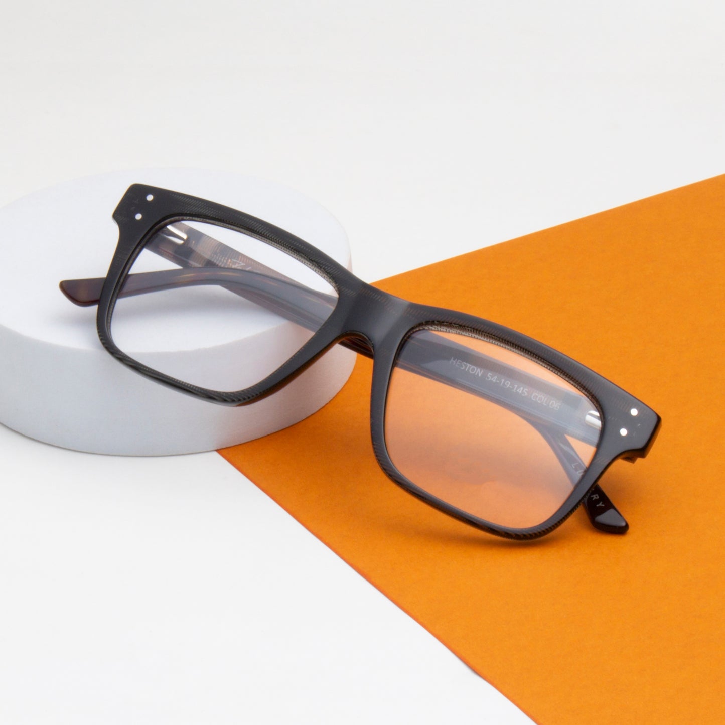 HESTON 1.0 UNISEX SQUARE ACETATE COMPUTER GLASSES (IN 5 COLORS)