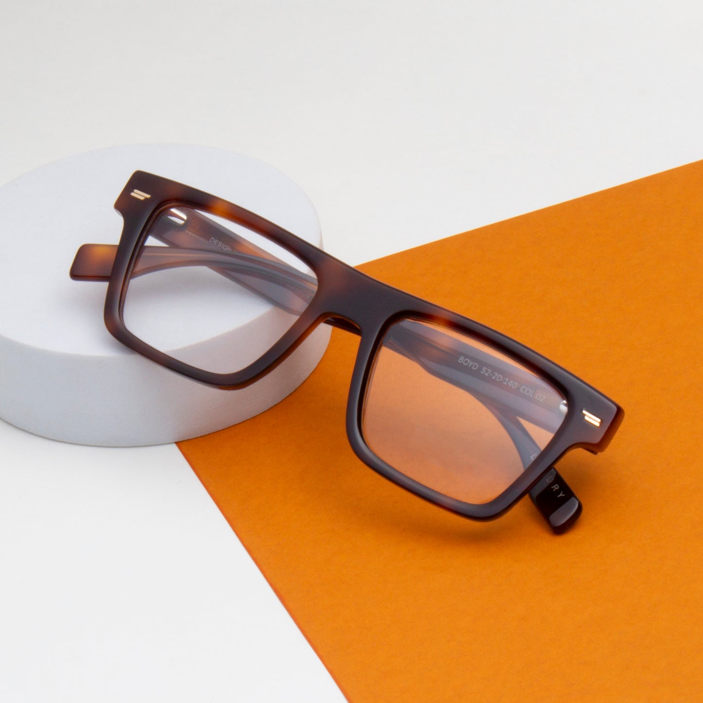 BOYD UNISEX SQUARE ACETATE COMPUTER GLASSES (IN 6 COLORS)