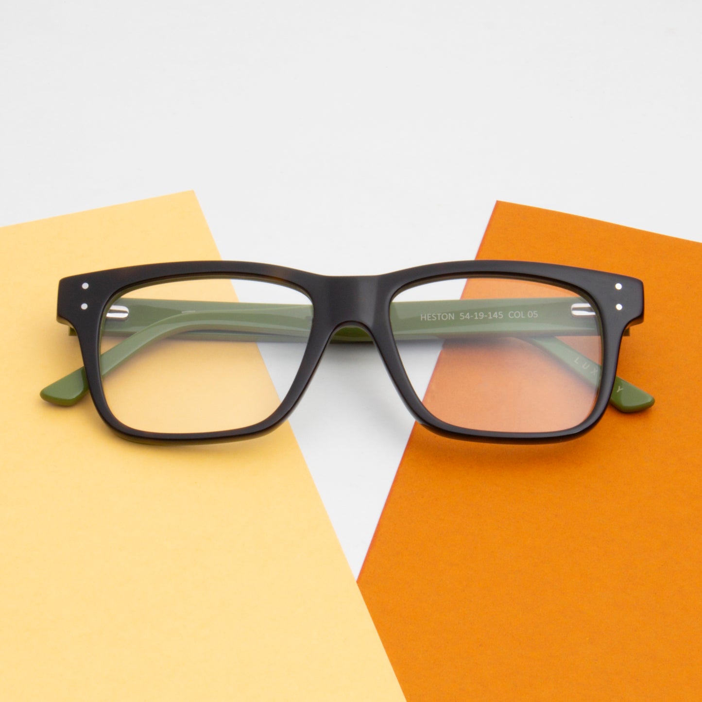 HESTON 1.0 UNISEX SQUARE ACETATE COMPUTER GLASSES (IN 5 COLORS)