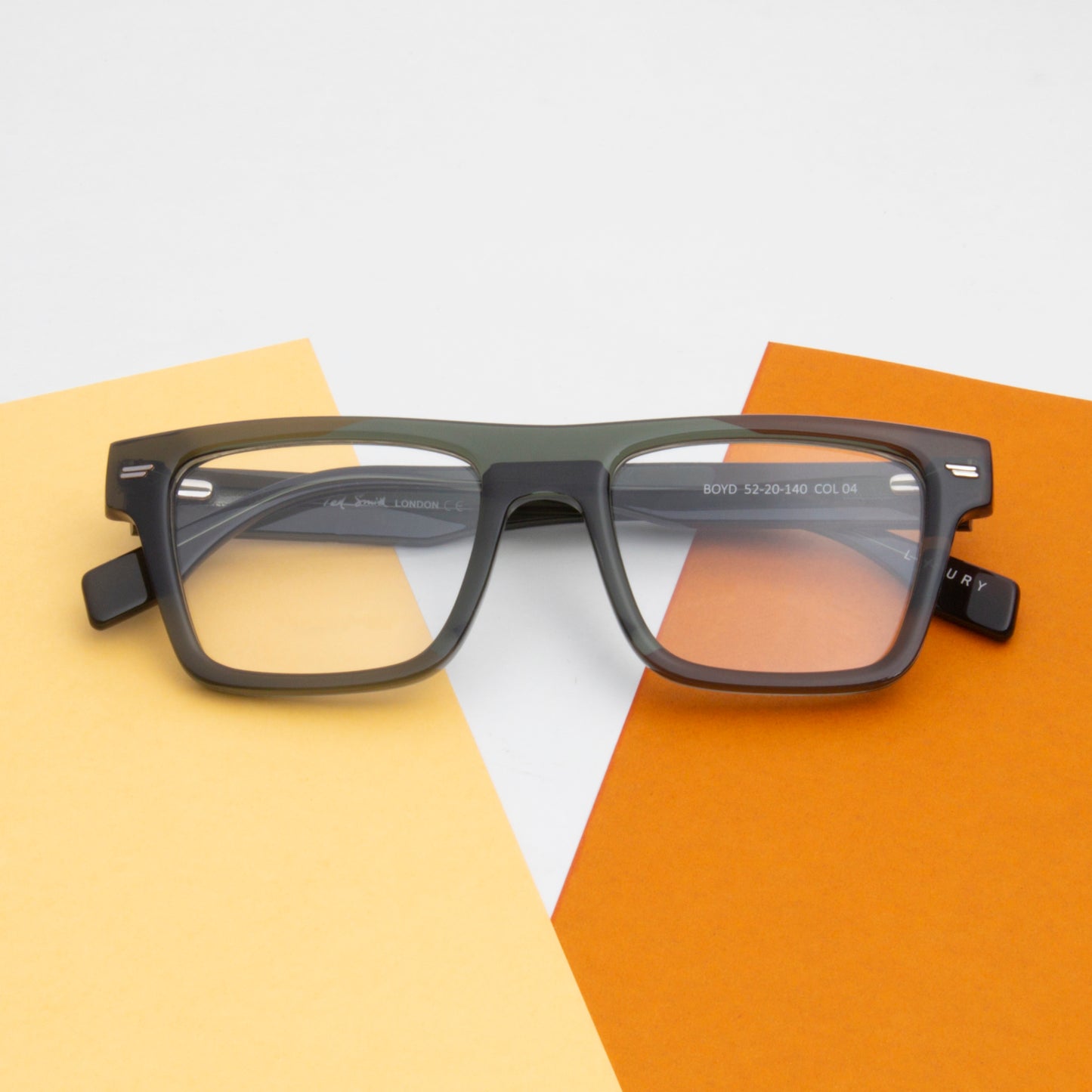 BOYD UNISEX SQUARE ACETATE COMPUTER GLASSES (IN 6 COLORS)