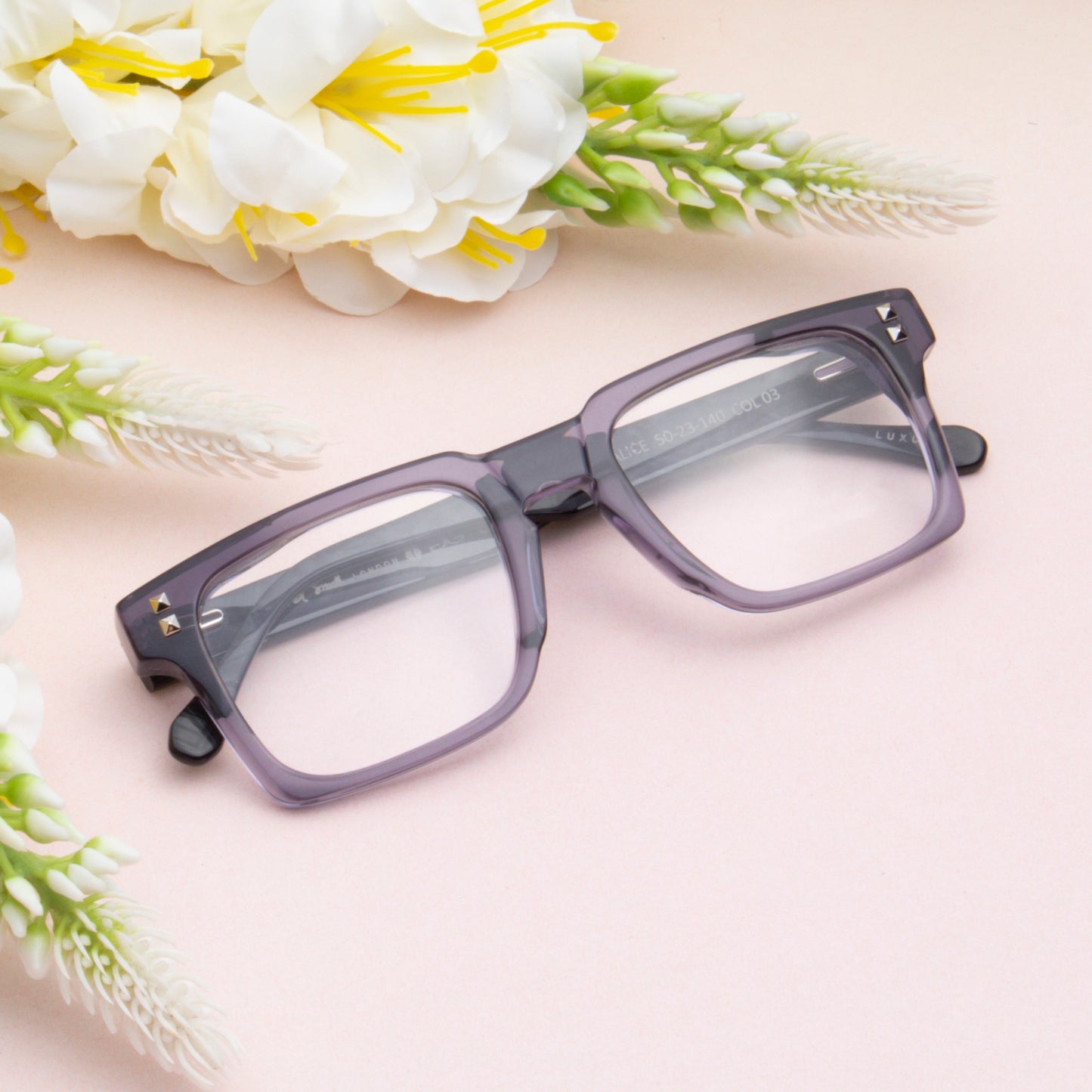 ALICE UNISEX SQUARE ACETATE COMPUTER GLASSES (IN 4 COLORS)