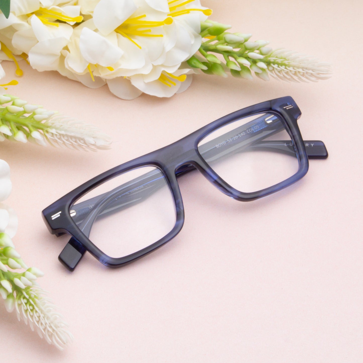 BOYD UNISEX SQUARE ACETATE COMPUTER GLASSES (IN 6 COLORS)