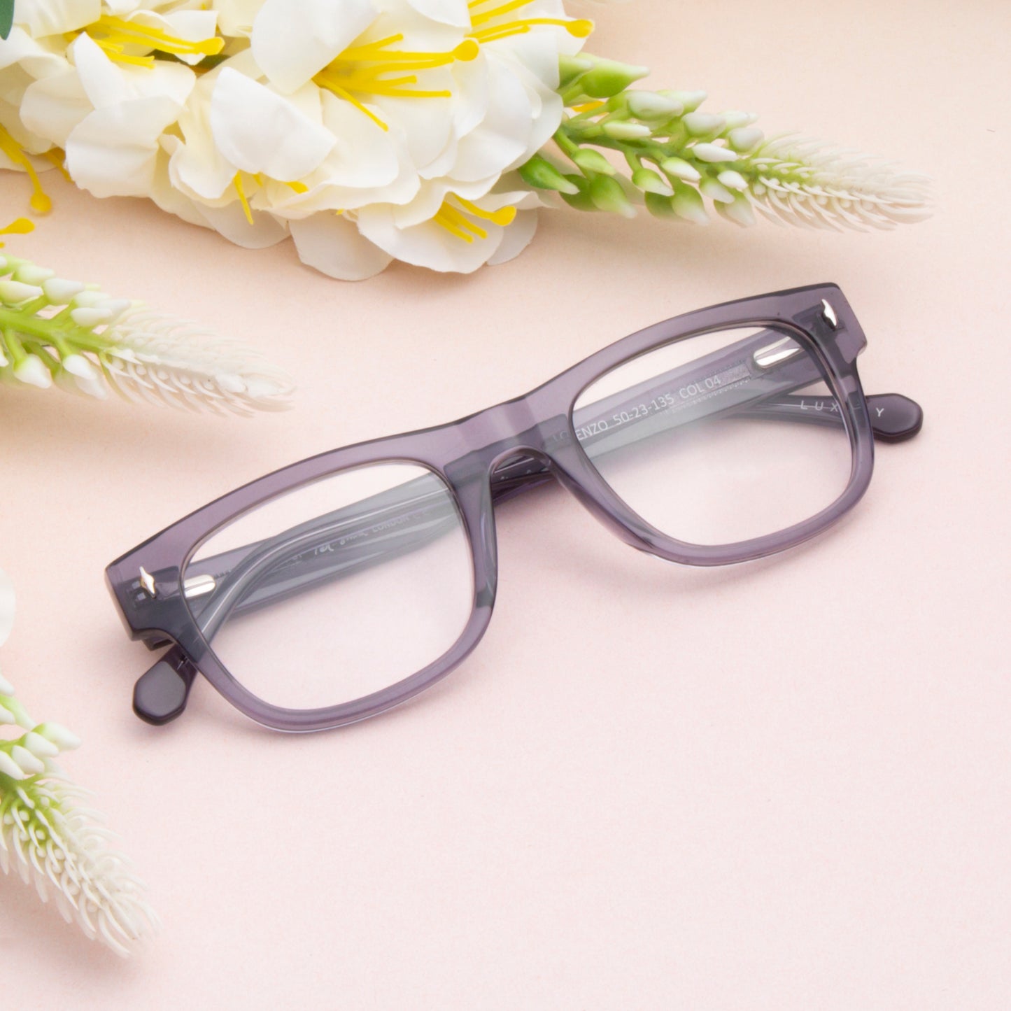 LORENZO UNISEX WAYFARER ACETATE COMPUTER GLASSES (IN 4 COLORS)