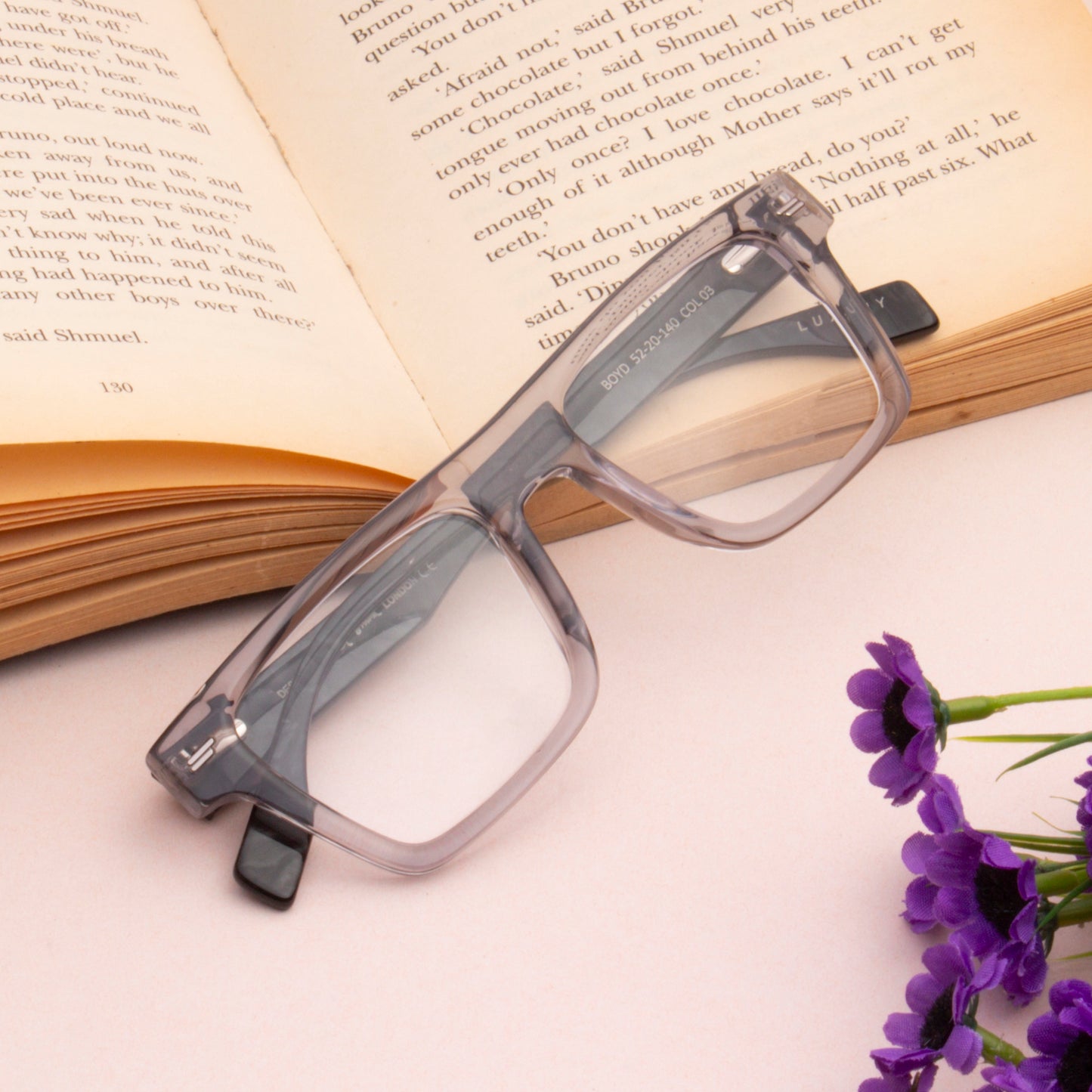 BOYD UNISEX SQUARE ACETATE COMPUTER GLASSES (IN 6 COLORS)