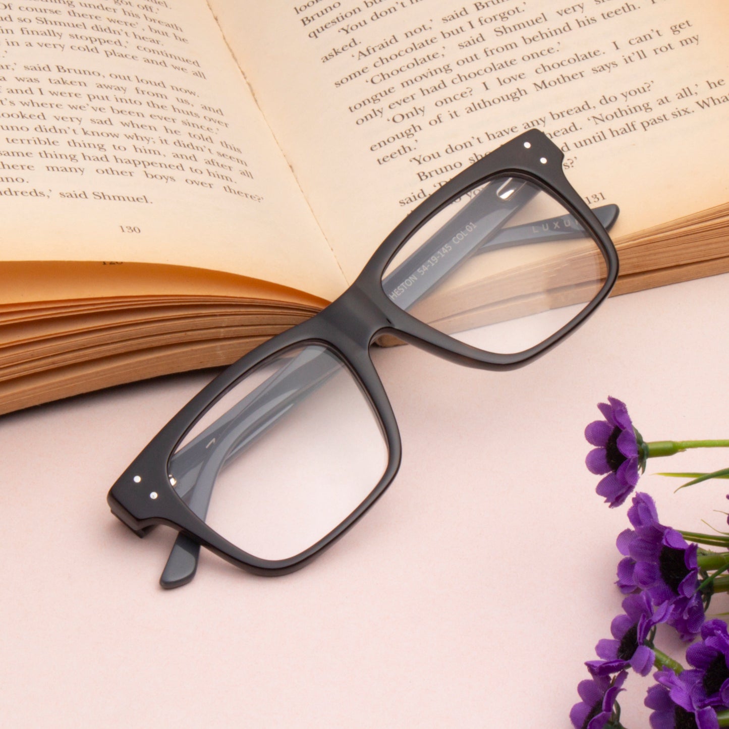 HESTON 1.0 UNISEX SQUARE ACETATE COMPUTER GLASSES (IN 5 COLORS)