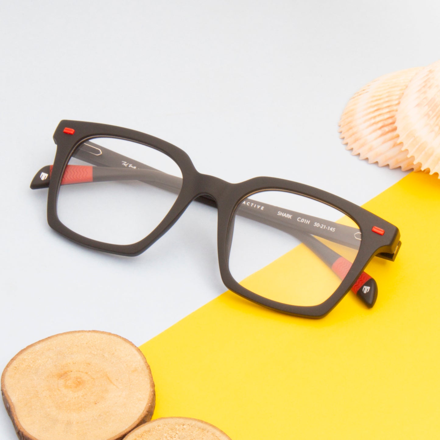 SHARK UNISEX SQUARE COMPUTER GLASSES (IN 4 COLORS)